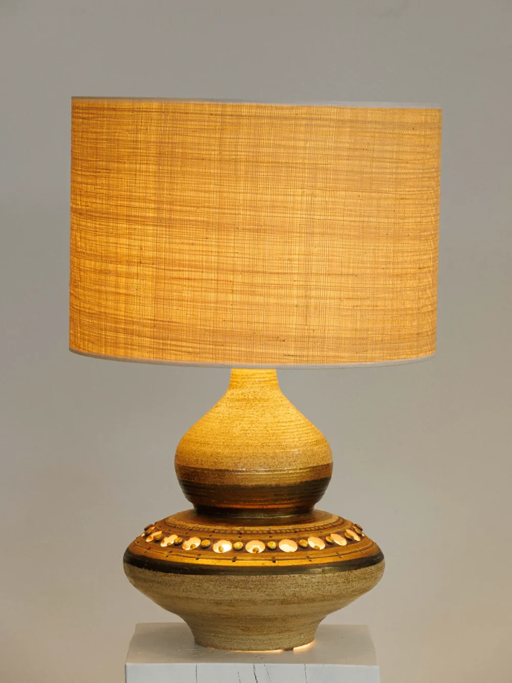 Lampe en céramique par georges pelletier – édition h37, circa 1960